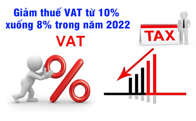 Giảm 2% thuế suất GTGT trong năm 2022